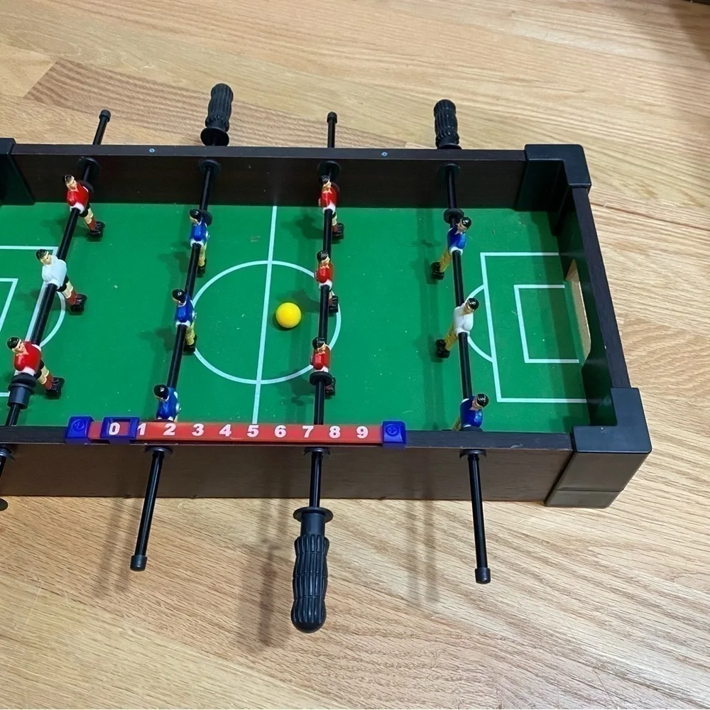 Mini Table Top Fooseball Table Kids Toy Soccer